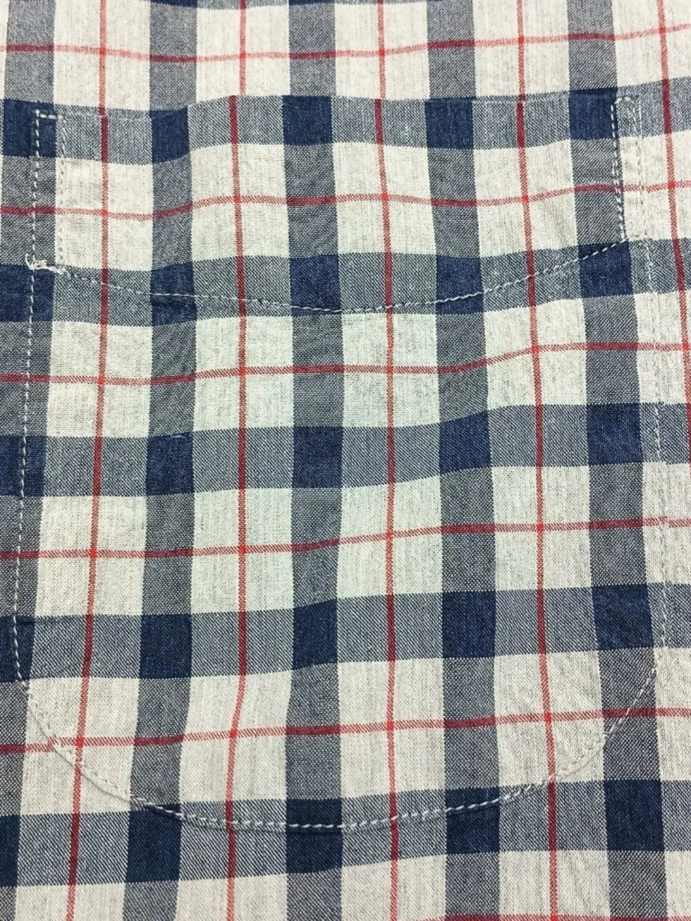 J.Crew Secret Wash Plaid Button Down Shirt Large Organic Cotton Stretch Classic